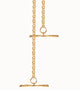 Gold Chain T-Bar Strap