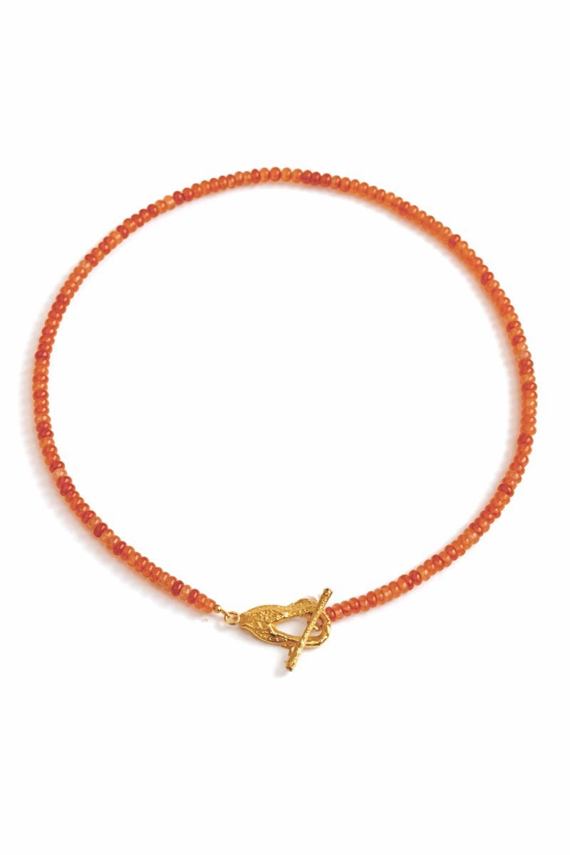 Orange Stone Necklace