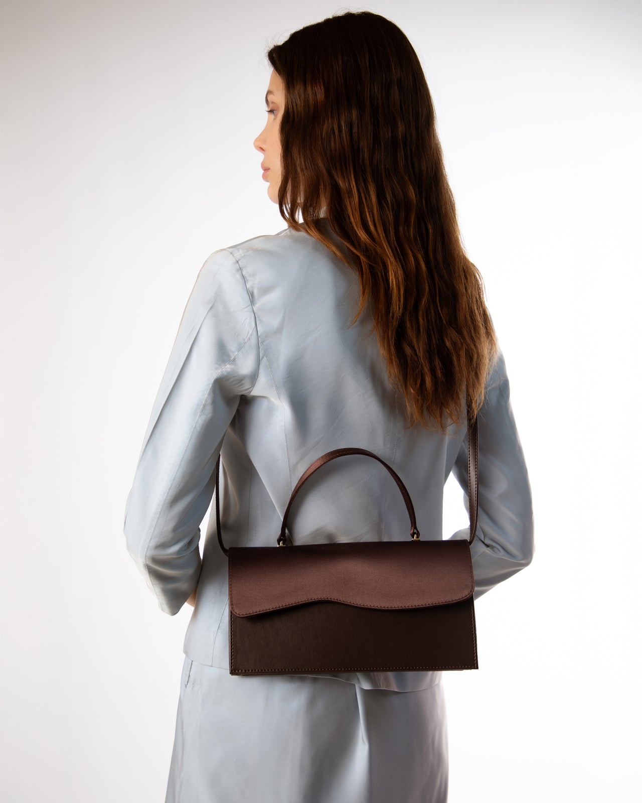 Daphne Brown and Brown Satin