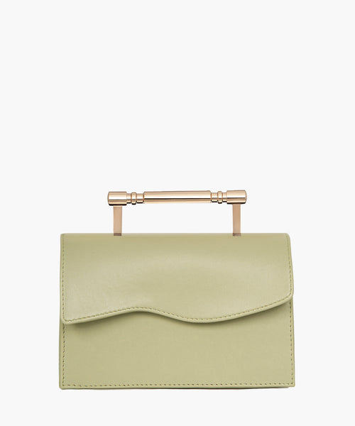Vegan, plant based luxury handbag with top handle