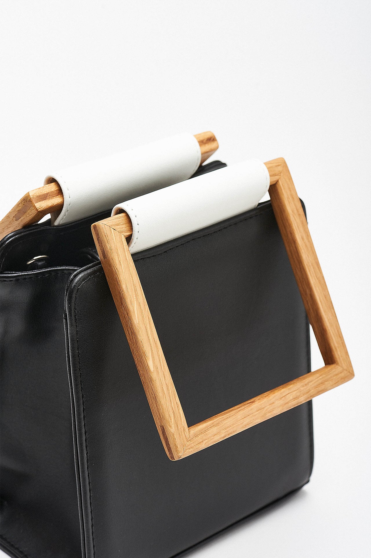 Black And White vegan bag