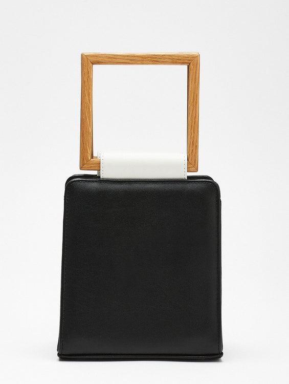 Black And White vegan bag