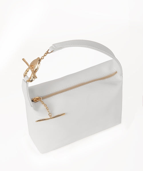 Irene White Saffiano