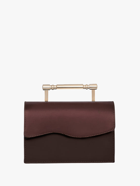 Iris Brown and Brown Satin