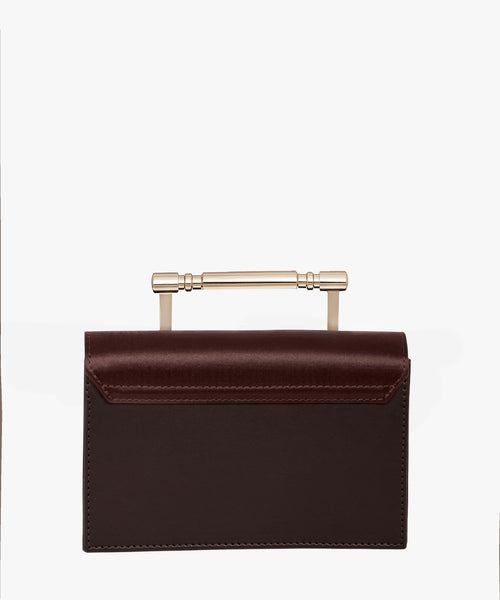 Iris Brown and Brown Satin
