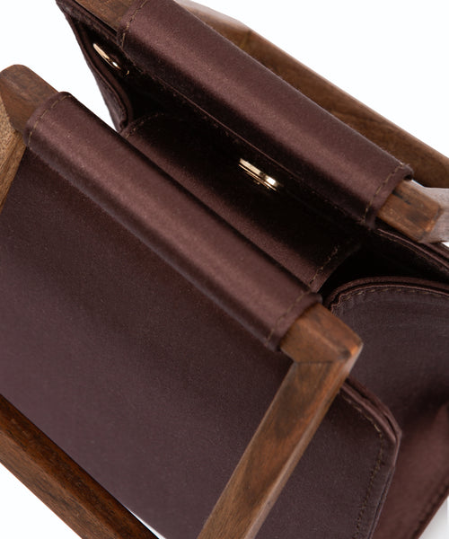 Amaryllis Brown Satin