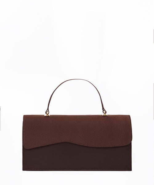 Daphne Brown and Brown Satin