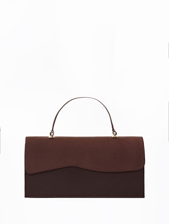 Daphne Brown and Brown Satin
