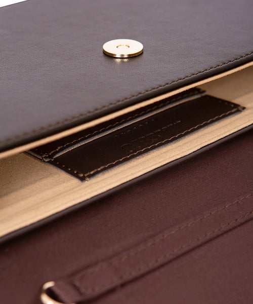 Daphne Brown and Brown Satin