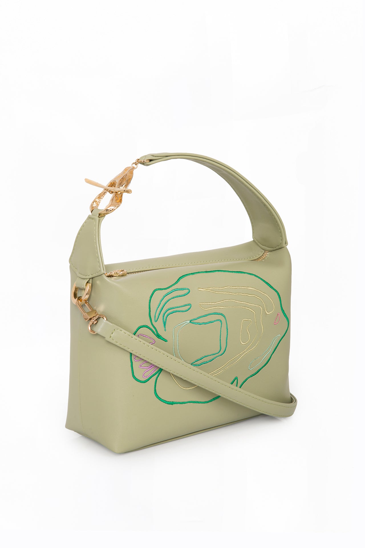 Irene Green Fish Embroidery